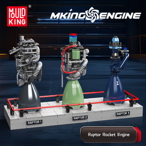 Mould King 10247 Raptor <strong>Rocket</strong> <strong>Engine</strong> Creative Toys Game Toys Technology Entertainment <strong>Model</strong> Building Blocks - Product Image 2