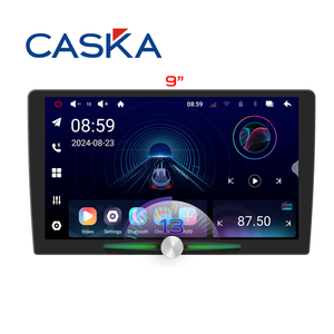 Dq50 8-core Android Stereo | 4 + 64GB 9/10 "HD GPS DVD khuếch đại kép Hệ thống loa nhỏ núm đơn Carplay phổ - Product Image 1