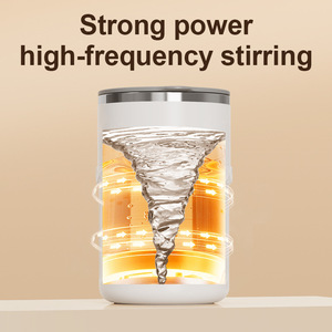 <span class=keywords><strong>Mug</strong></span> à café magnétique auto-mélangeur rechargeable et portable <span class=keywords><strong>avec</strong></span> affichage LED, en acier inoxydable 304, agitation électrique - Product Image 4