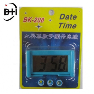 Small Self-Adhesive Car <b>Desk</b> Clock <b>Electronic</b> Watch Gauges Digital LCD Screen - Product Image 4