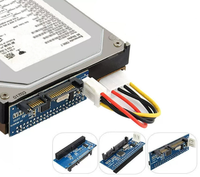 IDE/SATA 40Pin Disk ke SATA Female Converter Adapter PCBA untuk Desktop & Hard Disk Drive 3.5" dengan Kabel Data 7Pin-SATA