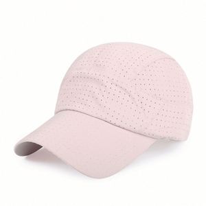 Men's Summer <b>Sunscreen</b> Baseball Cap Quick-Drying 100% Polyester Holes Breathable Design Running Caps - Product Image 4