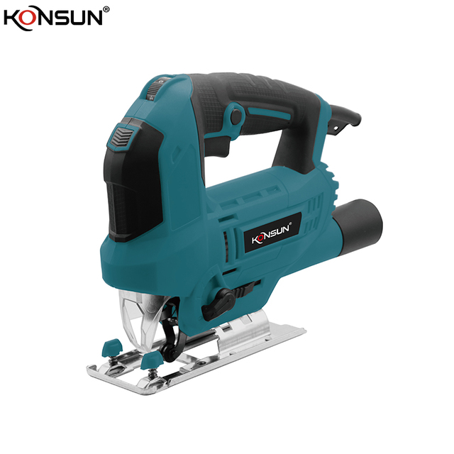 KONSUN 850W Mini Electric Jig Saw Portable DIY Professional Power Tool for Wood & Metal Cutting High-Speed Adjustable Power Tool