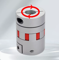 Accouplement élastique à double structure personnalisable OEM, moteur servo en aluminium, encodeur à vis étoile, accouplements d'arbre