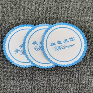 Posavasos de papel con logotipo personalizado para hotel, restaurante, posavasos de papel absorbente desechable, barra KTV, posavasos de cerveza y café, alfombrilla para bebidas - Product Image 4