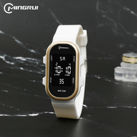 Montre numérique de sport MINGRUI pour adolescents, bracelet électronique, écran LCD carré, robuste, étanche 30 m, batterie 3 ans, alarme, lumineuse, OEM personnalisé