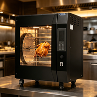 Four à poulet rotatif automatique pour supermarché