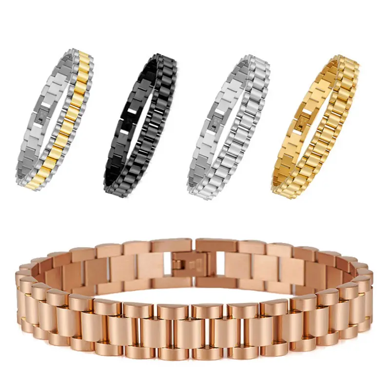 Bracelet mode femme 10mm montre Bracelet Bracelets de haute qualité en acier inoxydable bijoux cadeau 10 Mm chaîne à maillons marque Bracelet Bracelet