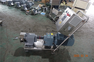 ปั๊ม3HP หมุนโรเตอร์ไฟฟ้าแบบคู่ทำจากสแตนเลสสตีลกลีบเลี้ยงแบบหมุนแรงดันสูงน้ำผึ้งช็อกโกแลตเกรดอาหารแบบสุขาภิบาลมอเตอร์ - Product Image 3