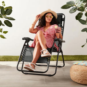 Silla de playa plegable de gravedad cero para trabajo pesado, tumbona ajustable de Metal para exteriores para patio, Hotel, Villa, uso en la playa - Product Image 6