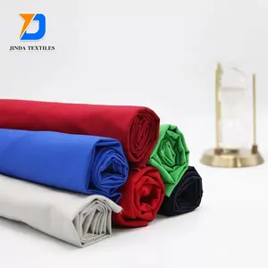 Jinda Factory Supply 230gsm Plain Dyed Polyester Cotton TC CVC Drill Fabric For Pants Work Wear