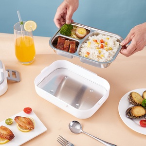 2 in1ポータブル電気加熱ランチボックス電気自己加熱漏れ防止弁当フードウォーマーコンテナ - Product Image 5