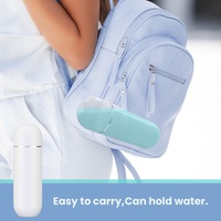 Bouteille de douche anale portative de 380 ml, douche à jet manuelle, bouteille d'énema, bidet portable en plastique écologique pour adultes