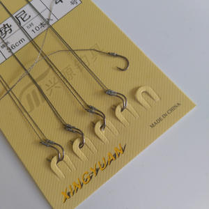 Ligne de pêche Xingyuan à double hameçon taille 10 Izu et Ise Ni en acier au carbone pour la pêche à la carpe en eau douce en fond - Product Image 4