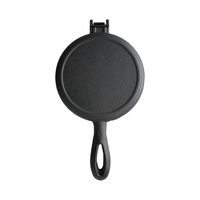 Poêle à gaufres double face ronde en fonte pour usage domestique – Vente en gros