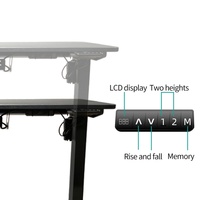 Bureau d'ordinateur électrique ergonomique moderne, convertible, extensible, réglable en hauteur, en bois, pour une utilisation à domicile ou au bureau