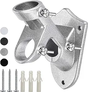 <strong>Flag</strong> Pole <strong>Bracket</strong> Holder, 2 Position <strong>Flag</strong> Post Holder for Garden, Heavy Duty Aluminum Mount - Stainless Steel <strong>Hardware</strong> - Product Image 3