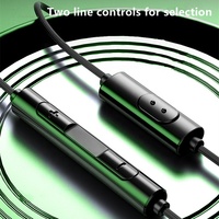 HiFi earbud USB-C, Headset Tipe C berkabel Antarmuka Tipe C untuk Olahraga & Game suara Bass & nyaman