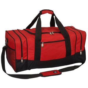 Sac de sport BSCI pour équipement de hockey sur gazon, grande taille, rouge et noir, sac de transport pour vêtements de hockey sur glace personnalisé - Product Image 1