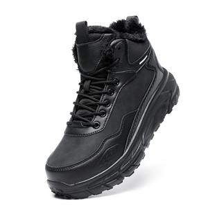 Botas de Nieve para Senderismo, Duraderas, Gruesas, Impermeables, Antideslizantes, de Cuero, para Exteriores, Talla Grande, con Característica de Calidez Duradera para Invierno - Product Image 6