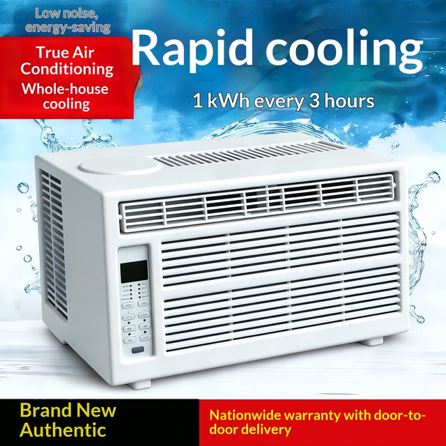 Inverter Constant Temperature Variable Frequency All-in-One Window Air Conditioner Punch-Free Installation Household Cooling