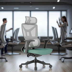 Silla Ergonómica con Marco de PP, Soporte Doble para la Espalda, Reposacabezas Ajustable en Altura, Reposabrazos Anchos y Fijos, Construcción Duradera - Product Image 1