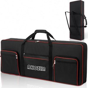 Housse de transport pliable et souple pour orgue électronique 61 touches, en tissu Oxford 600D et coton perlé EPE 2mm, certifiée BSCI, vente en gros usine BSCI - Product Image 1