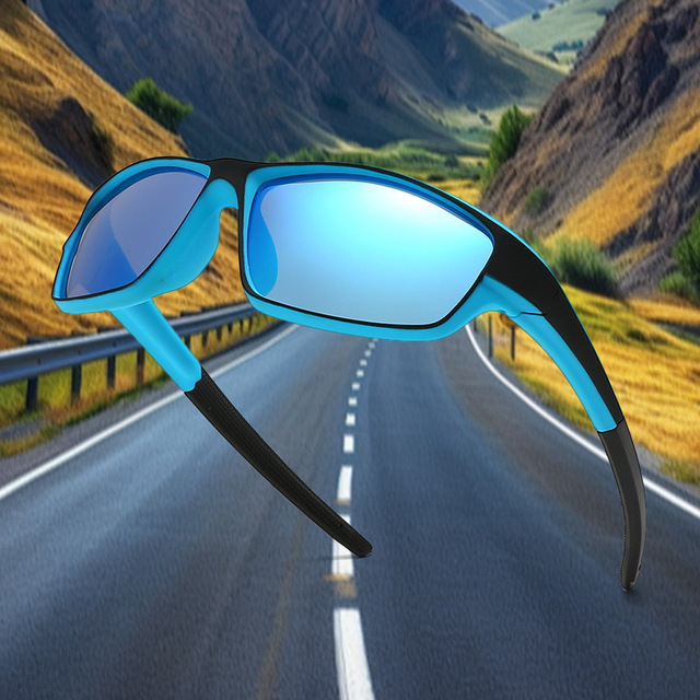 Autumn New Unisex Sports Eyewear Women's Fashion High-End Outdoor Cycling Glasses with Large Frame Internet Celebrity Sunglasses