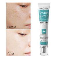 Crème de soin de la peau du fabricant AHA blanchissant l'élimination des taches de rousseur Melasma taches brunes dissolvant de mélanine la perle de niacinamide éclaircit la peau