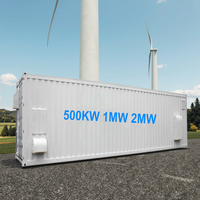 Système de Stockage d'Énergie par Batterie (SSÉB) 1MW 2MWh en Conteneur 20ft 40ft LiFePO4 Lithium-Ion BESS pour Réseau Solaire, Personnalisation ODM, Refroidissement Liquide