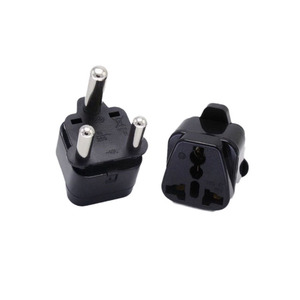 <span class=keywords><strong>Adaptador</strong></span> Universal de 15A con 3 Tomas de Corriente, Sin Conexión a Tierra, para Sudáfrica y EE. UU., Enchufe de Viaje con Panel Grande, Regleta de Alimentación Reductora - Product Image 3