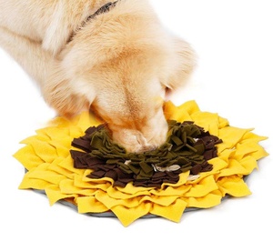 Luxury Sunflower Design Polar Fleece Pet Bed <b>Mat</b> Modern Style Snuffle <b>Mat</b> for Dogs and <b>Cats</b> Soft Premium Feeding Bed for Pets - Product Image 3