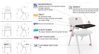 Chaise de formation, chaise de réunion, tablette d'écriture pliable, en plastique, empilable, livraison gratuite