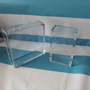 Magnetic Export Packing Acrylic Box Clear Small Acrylic Card Boxes For Gifts
