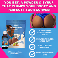 Ensemble de Grossissement Naturel des Fesses en Gros pour des Courbes et un Soutien des Hanches et des Fesses