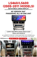 Sistema de Navegación GPS Android para Auto, Reproductor de Video con Sistema Android 15 Integrado, Reproductor de DVD con Reproducción Automática para Lexus LS460/LS600 2005-2011