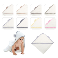 Serviette de bain à capuche pour bébé en bambou de haute qualité, durable, séchage rapide, divers motifs mignons, 75*75cm, 90*90cm