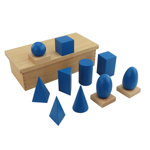 Bán Hot Hình Học chất rắn Set Montessori sensorial vật liệu xây dựng khối Bộ - Product Image 6