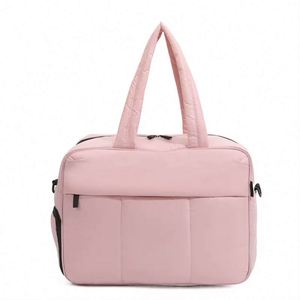 Free Sample Lightweight Travel Duffel Bag Overnight Bag Nylon Weekender Puffer <b>Gym</b> <b>Tote</b> Bag for Women - Product Image 1