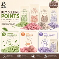 Litière pour chat en tofu biodégradable en fibres végétales de soja, soluble dans l'eau, prix d'usine, vente en gros