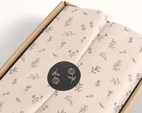 Custom Wholesale Printed Coated Wax Biodegradable Craft Paper Packaging Boxes Personalized Tissue Wrapping for Ecommerce Gift
