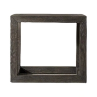 Mobilier de salon minimaliste de style américain, table basse carrée en bois massif, hôtels, villas et chez l'habitant peuvent être personnalisés