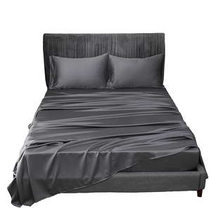 Vente en gros de housse de <span class=keywords><strong>couette</strong></span> en satin de bambou 100% tissé et ensemble de draps king size 400TC pour usage domestique - Product Image 2