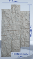 Panneau mural léger en fausse pierre PU Décor Rock Design Effet pierre 3d Facile à installer Revêtement en pierre intérieur et extérieur