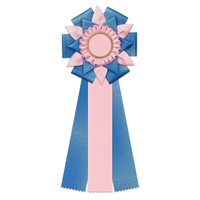 Rubans en satin personnalisés avec logo, rosettes, badges floraux, récompenses pour l'équitation, les courses canines