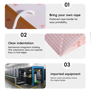 Sacs en papier biodégradables personnalisés pour l'emballage de vêtements, sacs cadeaux cosmétiques en petites séries avec impression couleur et gaufrage - Product Image 5