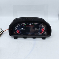 Speedometer Digital Profesional 10.25 Inch LCD Dashboard dengan TPMS Plastik Hitam untuk BMW Seri 5 2010-2017 Yuefu