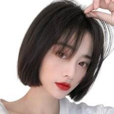 Strega a parte DK74 parrucca brasiliana 22 pollici onda del corpo capelli con frangia nero naturale per lo Styling - Product Image 1