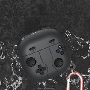 Funda de silicona con diseño de reproductor de juegos retro apta para Galaxy <span class=keywords><strong>buds</strong></span> Live <span class=keywords><strong>buds</strong></span> <span class=keywords><strong>2</strong></span> Pro/<span class=keywords><strong>buds</strong></span> FE con llavero - Product Image 3