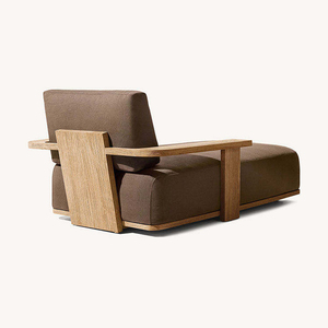 Chaises longues nordiques en teck <span class=keywords><strong>chaise</strong></span> de plage de jardin ensemble de mobilier d'extérieur chaises de plage piscine en teck <span class=keywords><strong>chaise</strong></span> de plage - Product Image 2